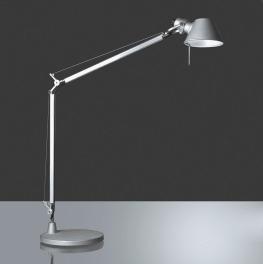 Artemide TOLOMEO MIDI LED alluminio con base tavolo