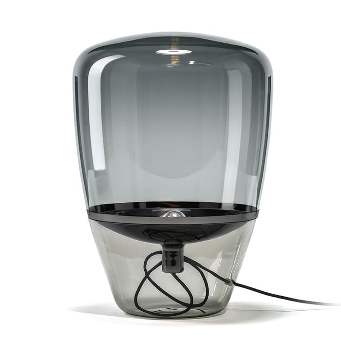 BROKIS BALLOONS small - table - smoke grey glass - black reflector