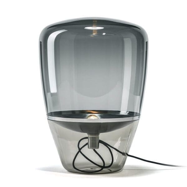 BROKIS BALLOONS piccolo - tavolo - vetro grigio fumo - riflettore cromo