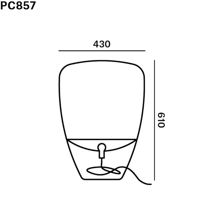 BROKIS BALLOONS medium - table - brown glass - copper reflector - Image 3