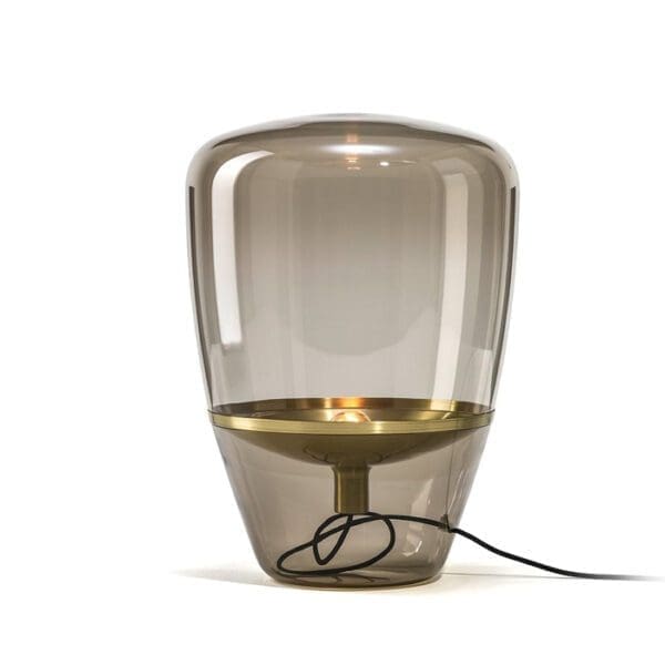 BROKIS BALLOONS medio - tavolo - vetro marrone - riflettore rame