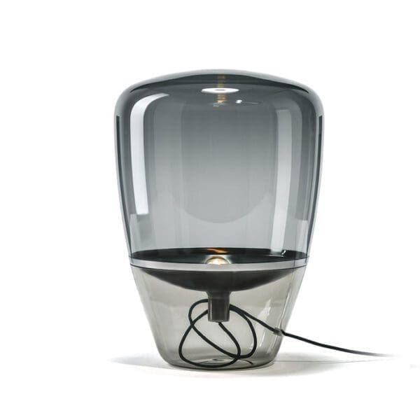 BROKIS BALLOONS grande - terra - vetro grigio fumo - riflettore nero