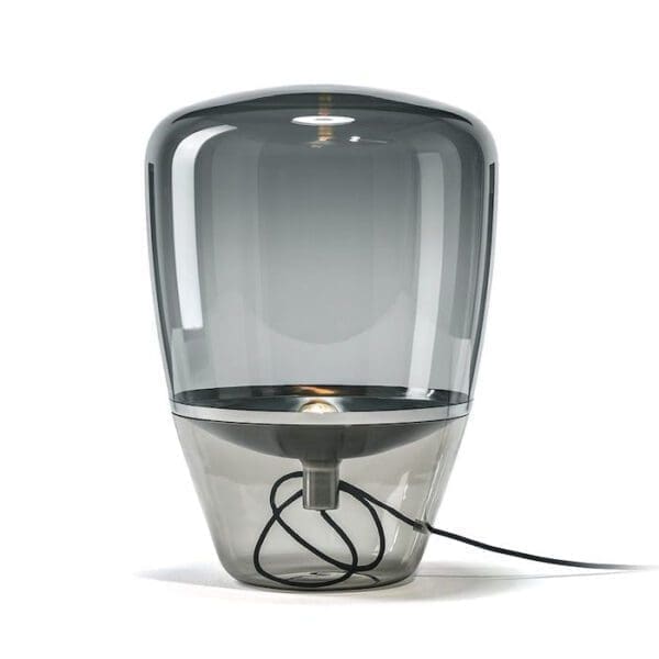 BROKIS BALLOONS grande - terra - vetro grigio fumo - riflettore cromo