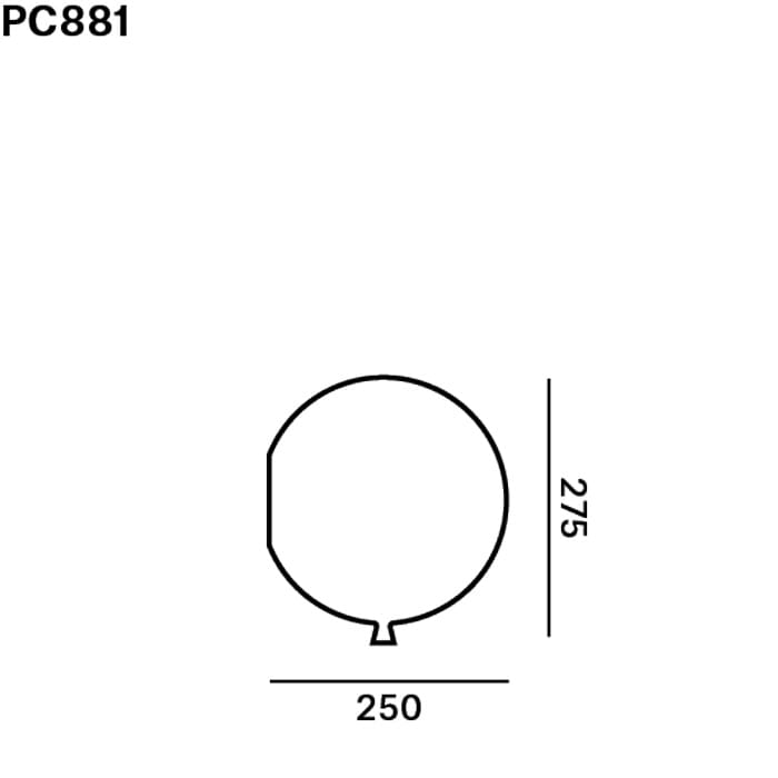 BROKIS MEMORY PC881 - wall 250 - matt etched orange - Image 3