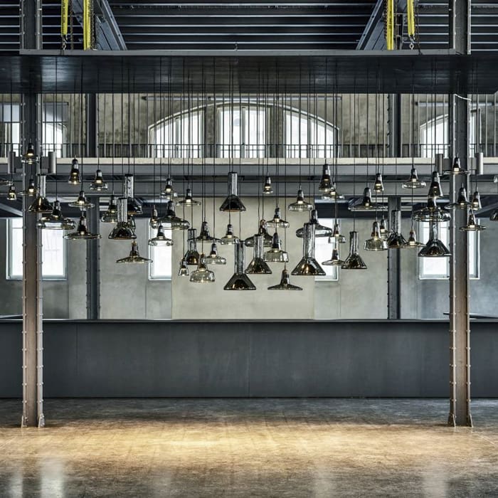 BROKIS SHADOWS XL PC940 - suspension - opaline glass - body and canopy in natural waxed european oak - Image 2