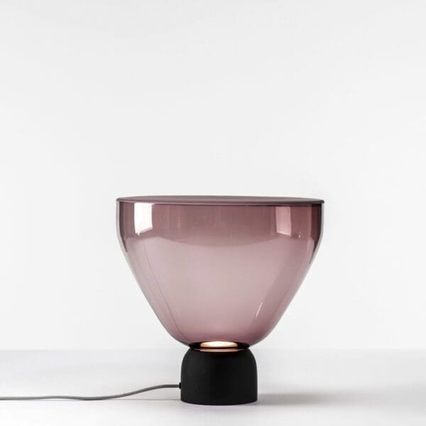 BROKIS LIGHTLINE PC981 media - tavolo - viola con base grigio fumé scuro acidato opaco