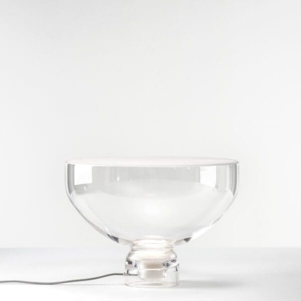 BROKIS LIGHTLINE PC982 grande - tavolo - trasparente con base trasparente lucida