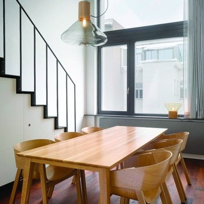 BROKIS MUFFINS wood 07 - suspension - amber glass - european oak canopy - Image 2