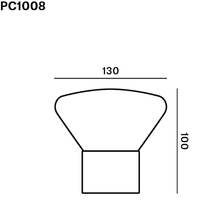 BROKIS MUFFINS CANDLEHOLDER PC1008 - tavolo - vetro grigio fumé trasparente - base in quercia europea, tinta nera - outdoor - immagine 3