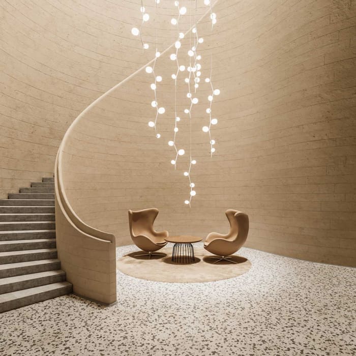 BROKIS IVY VERTICAL PC1060 suspension - smoked grey, opal white and pink glass - matt anthracite grey structure - Image 2