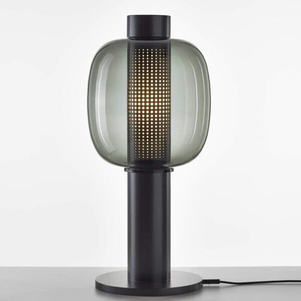 BROKIS BONBORI PC1165 grande - terra - vetro grigio fumé trasparente - struttura grigio metallizzato