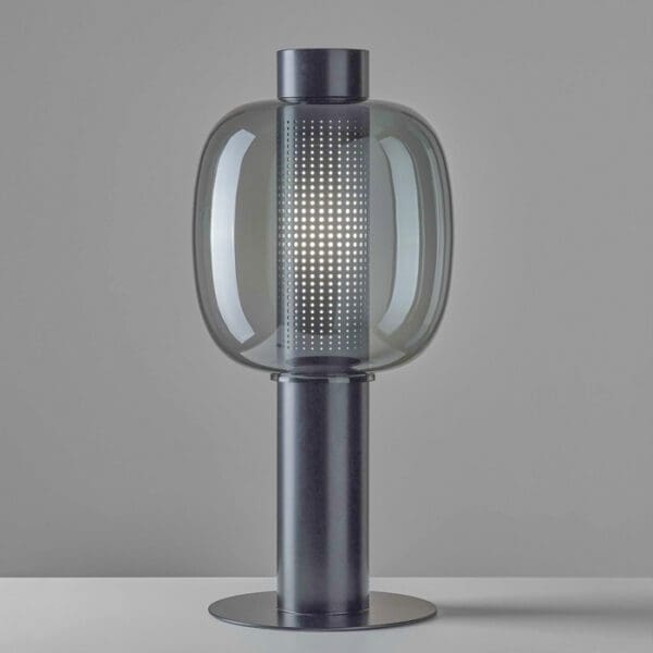 BROKIS BONBORI PC1167 grande  - vetro grigio fumé trasparente - struttura grigio metallizzato opaco - outdoor