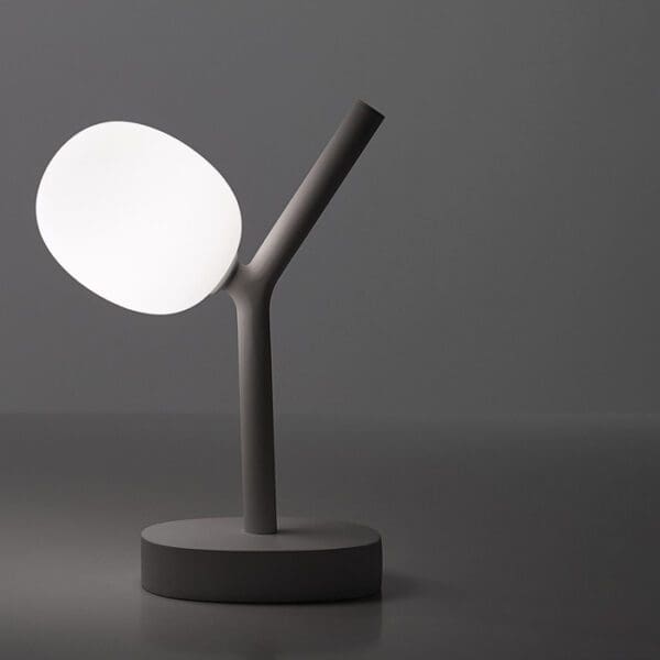 BROKIS IVY BATTERY PC1233 - tavolo - vetro opalino triplex - struttura grigio opaco - outdoor