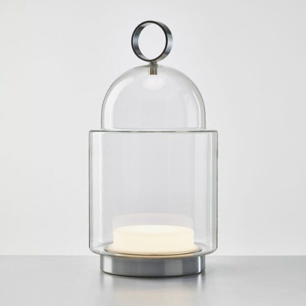 BROKIS DOME NOMAD PC1266 grande - tavolo/terra - vetro trasparente - struttura acciaio inossidabile spazzolato - outdoor