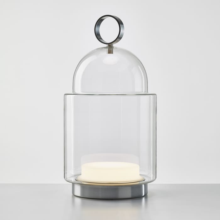 BROKIS DOME NOMAD PC1266 grande - tavolo/terra - vetro trasparente - struttura acciaio inossidabile spazzolato - outdoor