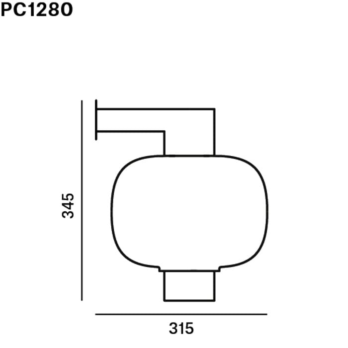 BROKIS BONBORI PC1280 parete in baso - vetro opalino triplex - struttura nera opaca - outdoor - immagine 3