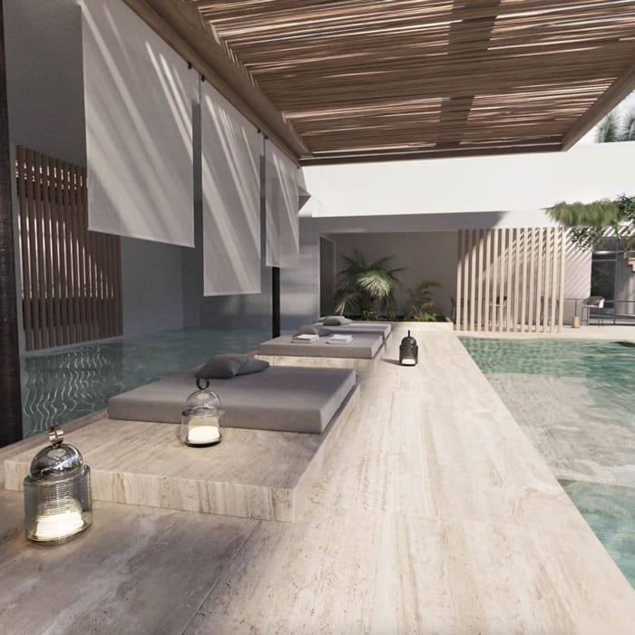 BROKIS DOME NOMAD PC1287 linee piccole - tavolo/terra - vetro grigio fumé trasparente - struttura rame - outdoor - immagine 2