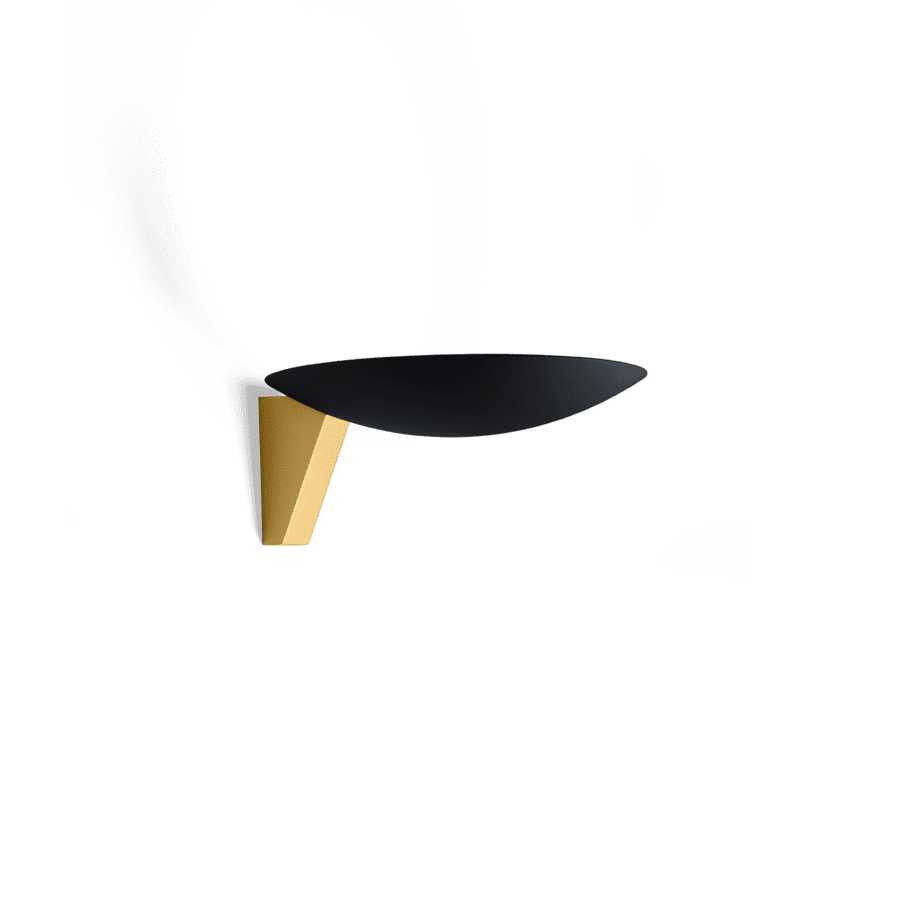 Wever Ducre SCAVA WALL SURF 1.0 LED 3000K nero oro