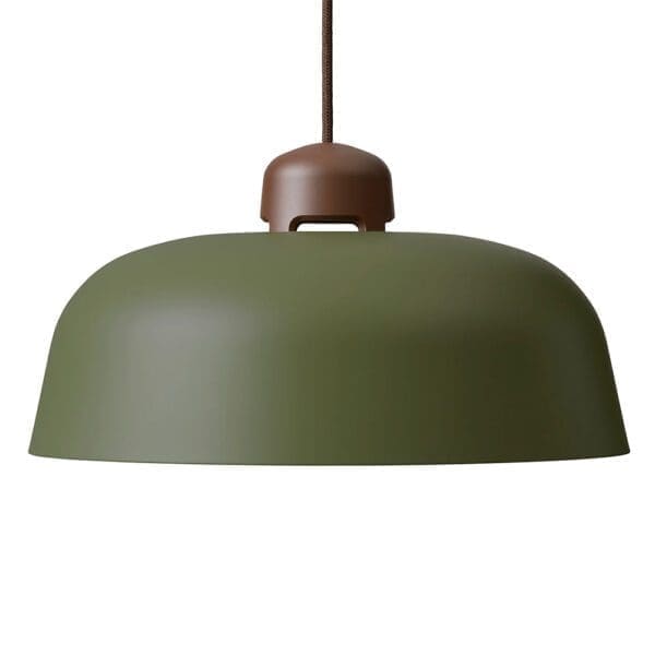 Wastberg w162 DALSTON s2 - led engine nut brown, shade olive green