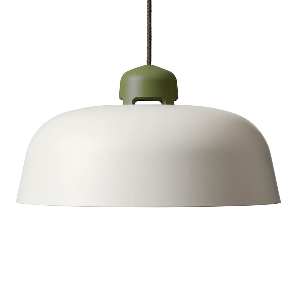 Wästberg w162 DALSTON s2 - motore led verde oliva, paralume grigio seta