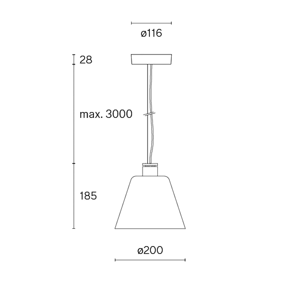 Wästberg w202 HALO s2 DALI - vetro opalino - immagine 3