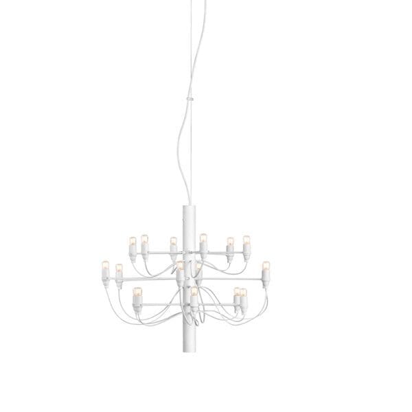 Flos 2097/18 - lampadine chiare - bianco opaco