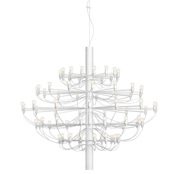Flos 2097/75 - lampadine smerigliate - bianco opaco