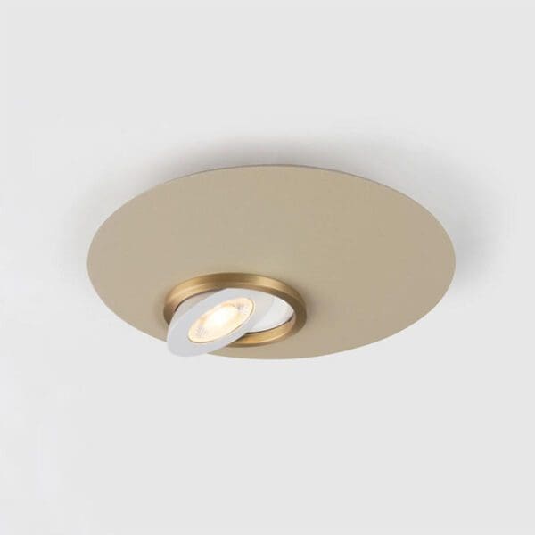 LUMEN CENTER BRAC 1 - sand grey, satin brass ring