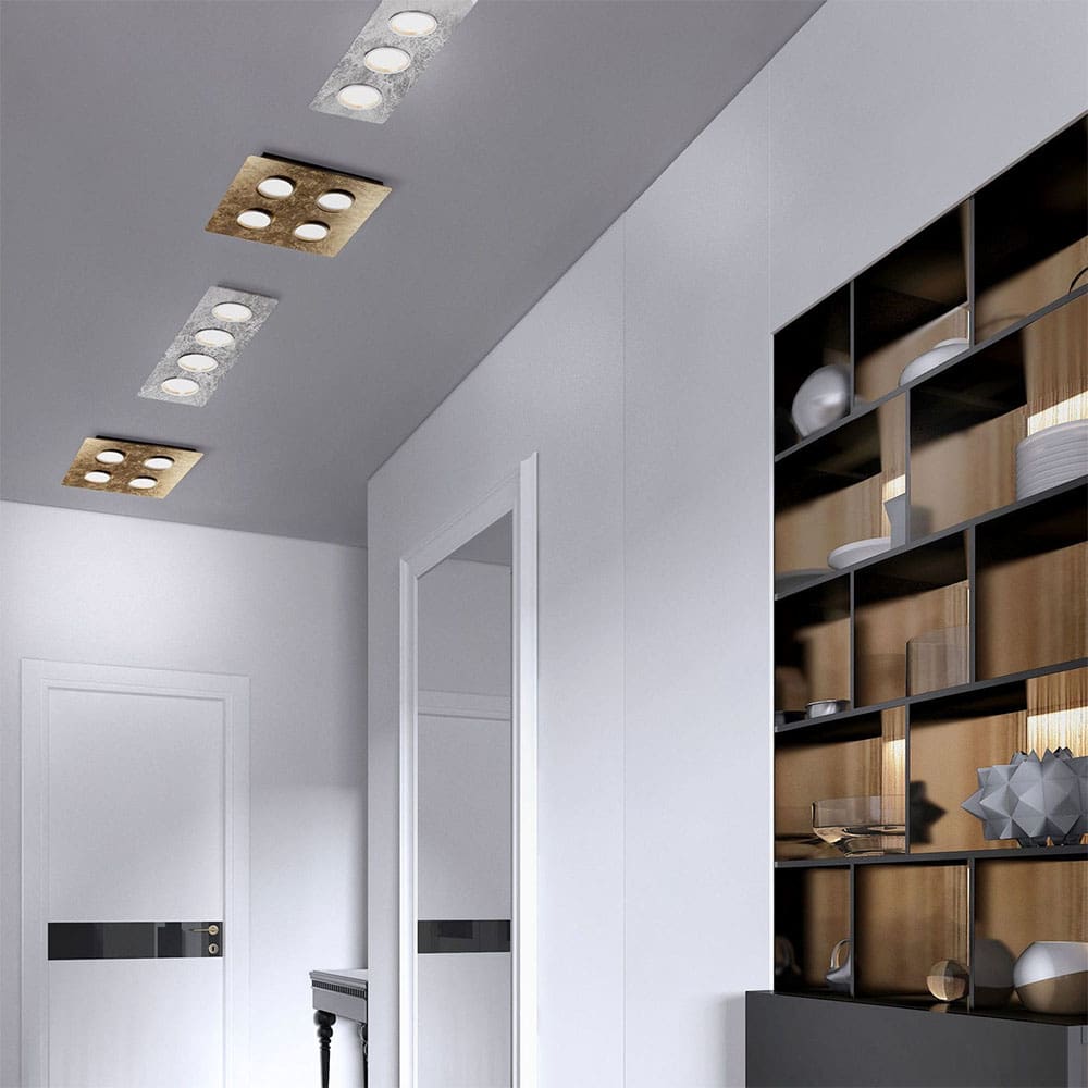 LUMEN CENTER BRICK RETTO 4 - ft white, chrome rings - Image 2