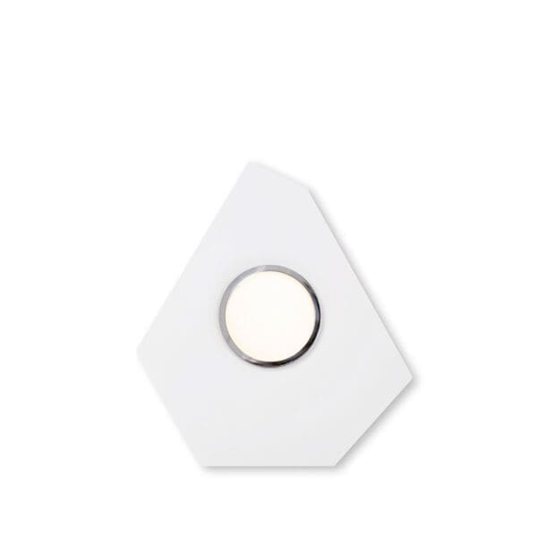 LUMEN CENTER DOMINO - ft white, chrome ring