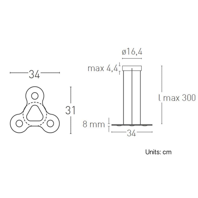 LUMEN CENTER FLAT RING 3 - golden foil - Image 3