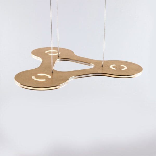 LUMEN CENTER FLAT RING 3 - golden foil