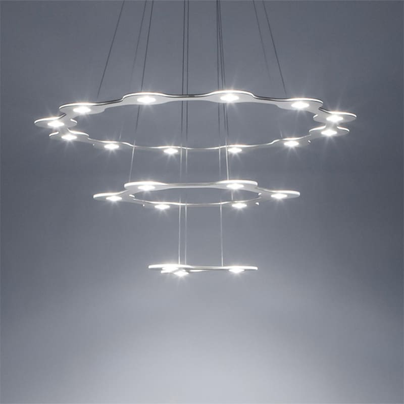 LUMEN CENTER FLAT RING 3 - alluminio anodizzato naturale - immagine 2