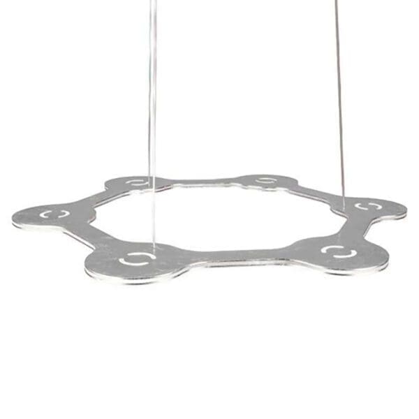 LUMEN CENTER FLAT RING 6 - alluminio anodizzato naturale