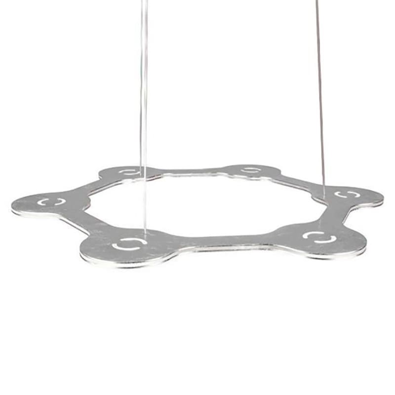 LUMEN CENTER FLAT RING 6 - alluminio anodizzato naturale