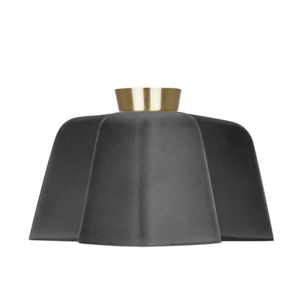 LUMEN CENTER FLO'C3 - dark gray diffuser, satin brass base
