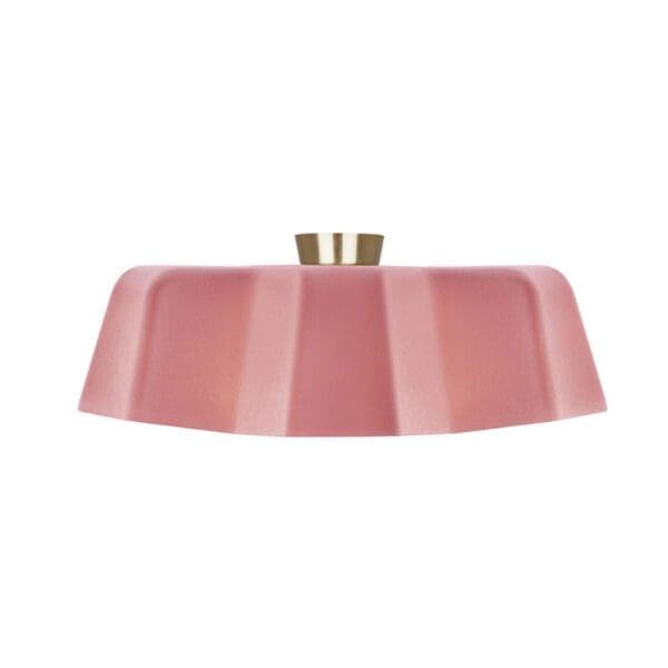 LUMEN CENTER FLO'C7 - pink diffuser, satin brass base