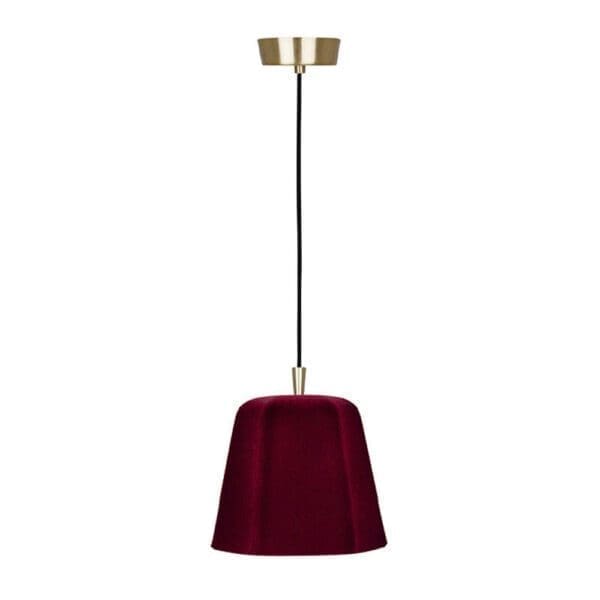 LUMEN CENTER FLO'1 - bordeaux diffuser, satin brass base