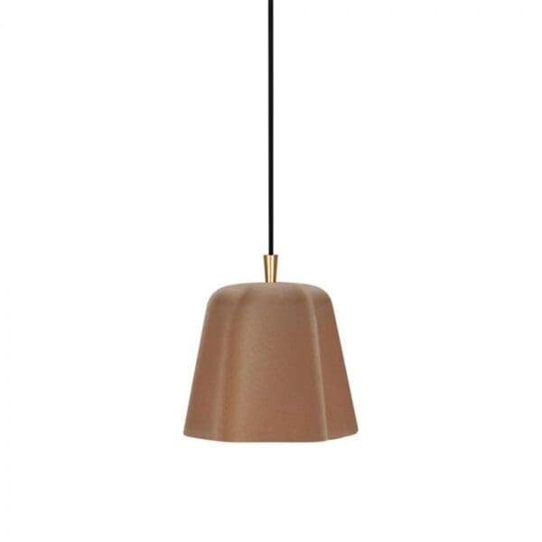 LUMEN CENTER FLO'1 - beige diffuser, satin brass base