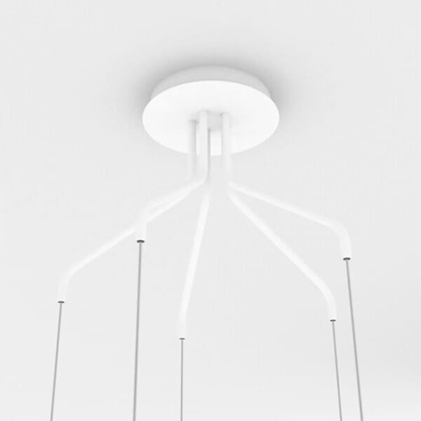 LUMEN CENTER ICELIGHT PENDANT 5 - bianco opaco