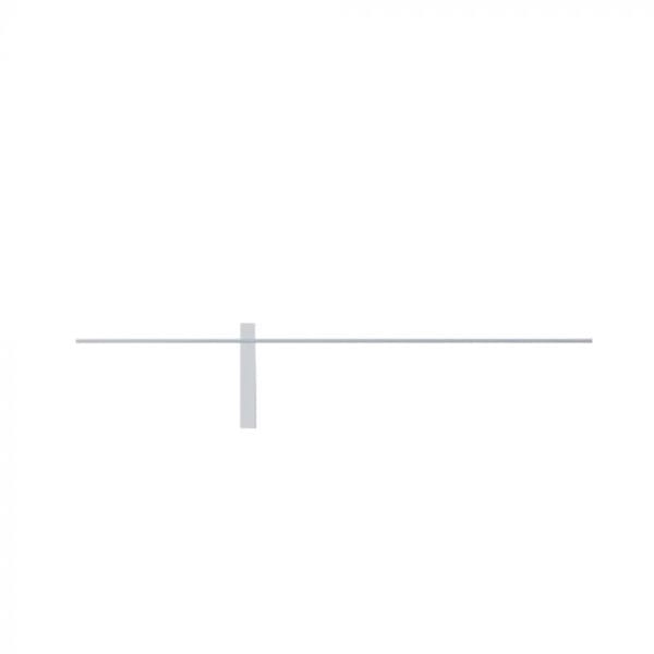 LUMEN CENTER OUTLINE - ft white and natural anodized aluminum - white led