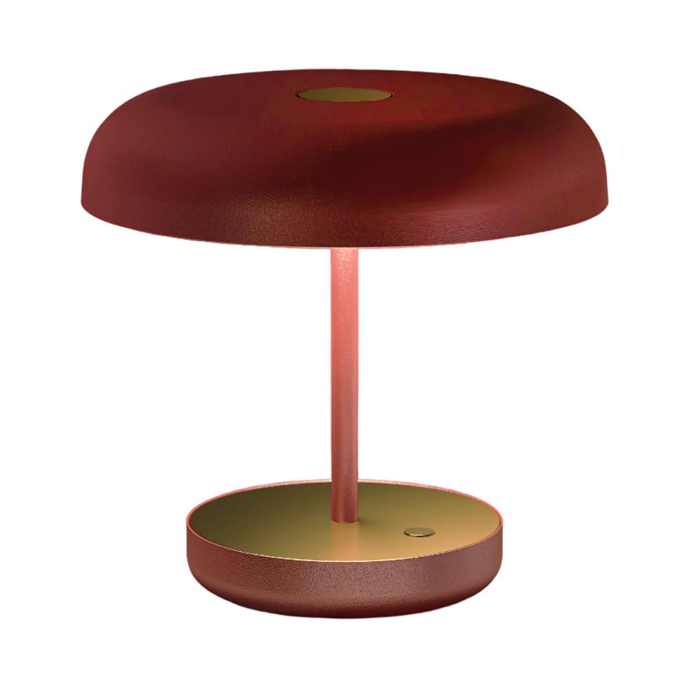 LUMEN CENTER ZERO TABLE - red brown
