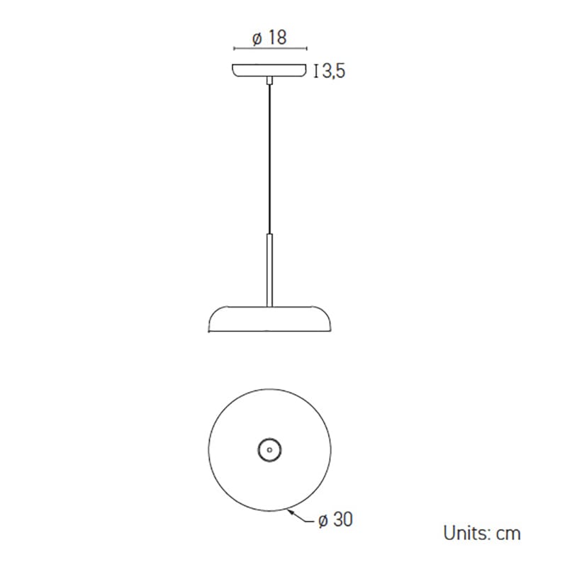 LUMEN CENTER ZERO S - gres dove-grey and gold - Image 3