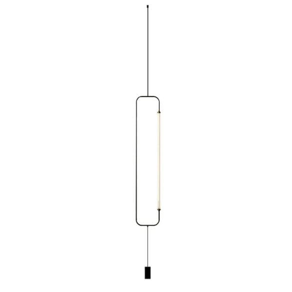 LUMEN CENTER SKYLINES S&P LINEAR MAXI - ft black and satin brass