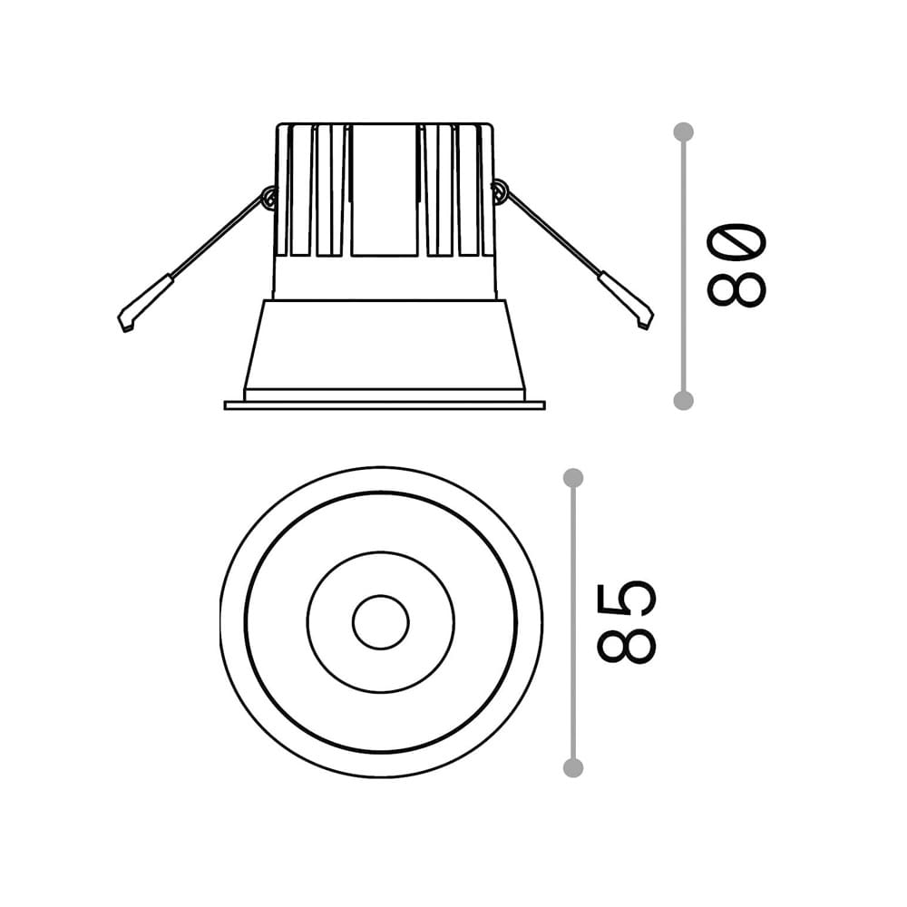 Ideal-Lux GAME TRIM ROUND 11W 3000K - nero e bianco - immagine 3