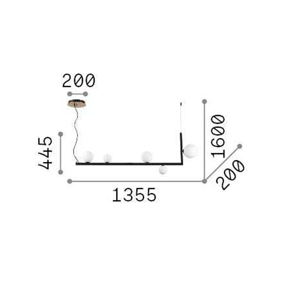 Ideal-Lux BIRDS SP5 - nero e ottone - immagine 3