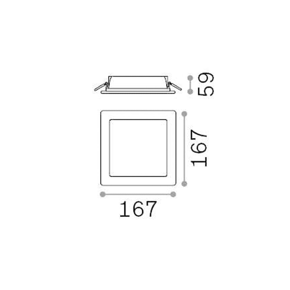 Ideal-Lux BASIC FI IP65 18W SQUARE - bianco - immagine 3