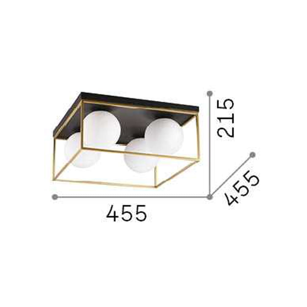 Ideal-Lux LINGOTTO PL4 - nero - immagine 3