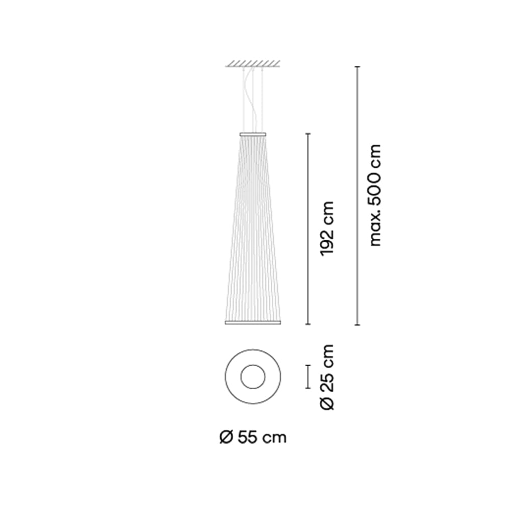 Vibia Array 1860 Pulsante, DALI-2, Built-in XS - beige M1 - immagine 3