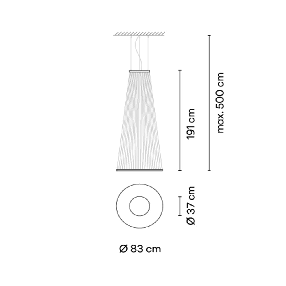 Vibia Array 1870 1-10V, Built-in XS - terra red - Image 3